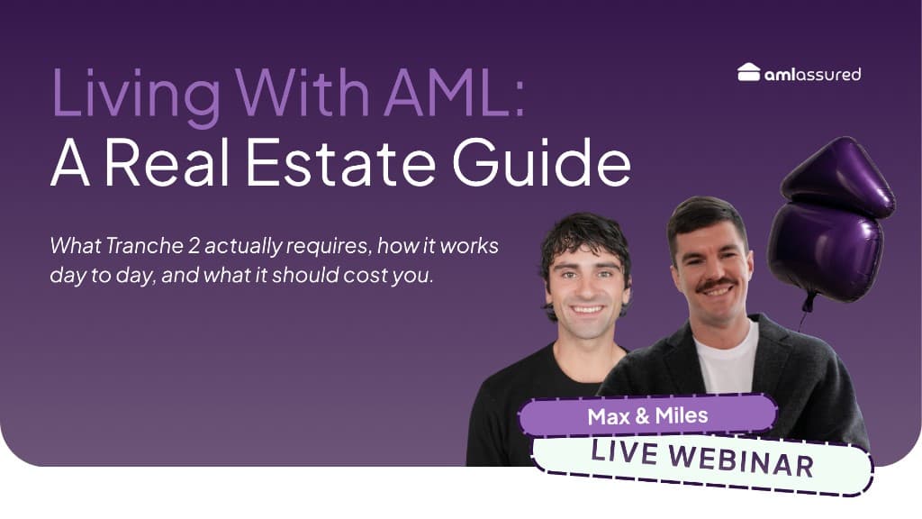 AML Assured webinar — Living With AML: A Real Estate Guide — 30 July 2026